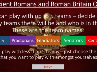The Romans and Roman Britain KS2 Quiz