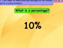 KS2 Year 5 Percentages lessons