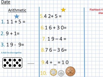 Year 1/2 Arithmetic Questions