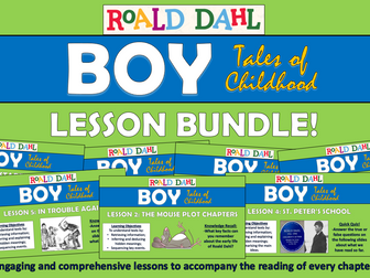 Boy - Roald Dahl - Lesson Bundle!