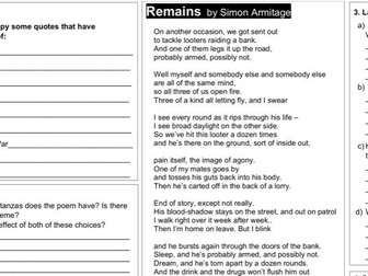 Remains A3 Analysis Worksheet