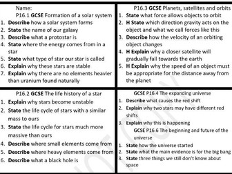 AQA Physics GCSE revision Q cards
