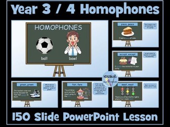 Homophones: Year 3 and 4