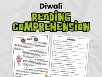 Diwali Reading Comprehension for KS2 | Guided Reading Task