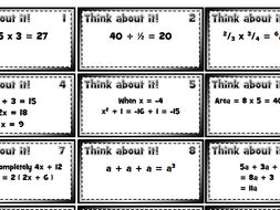 Common misconceptions activity for foundation students