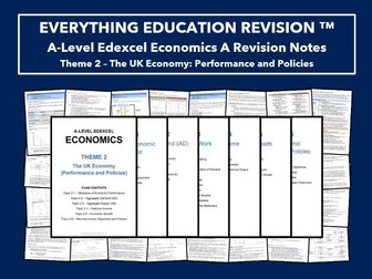 A-Level Edexcel Economics Revision Notes for Theme 2 – The UK Economy: Performance and Policies