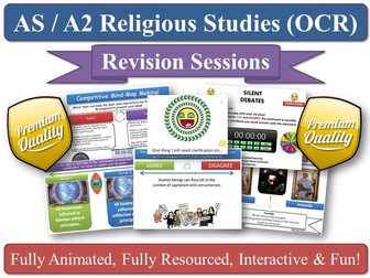A2 Buddhism - 6 x Revision Sessions for OCR Religious Studies (Exam Preparation) For the new OCR RS Specification! Covers the A2 'Developments in Buddhism Thought' section of the specification.