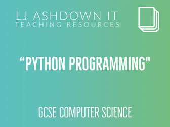 Information Technology - Python Programming