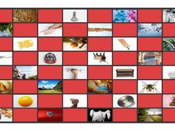 Phonics Final Consonant Clusters st-lk-sk-rk-lp-sp Photo Checkerboard Game
