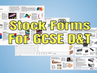 Stock Forms of materials for GCSE