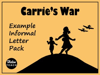 Carrie's War Letter Writing Example Text Pack