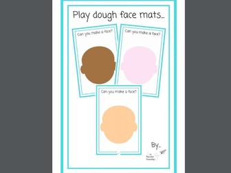 Playdough Face Mats