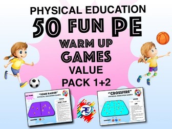 Primary to Year 8 - PE WARM UP Games - Complete Warm Up Games Value Pack