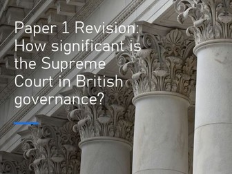 A-Level Politics Supreme Court Revision