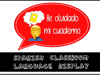 Spanish Classroom Language Display