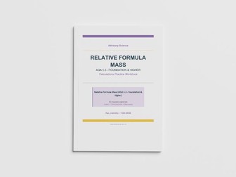 Relative Formula Mass (Mr) - AQA GCSE Chemistry Practice Book