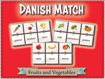 Danish Match - Fruits and Vegetables