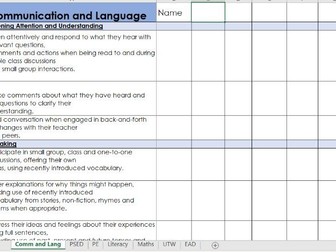 ELG Reception Assessment Tracker - EYFS