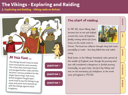 Raids on Britain - Interactive Teaching Book - The Vikings KS2