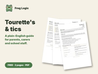 Tourette's & Tics Explained: A Guide