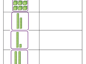 Writing the matching numeral to the dienes representation