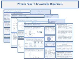 GCSE Combined Science (Physics) - Knowledge Organisers | Teaching Resources