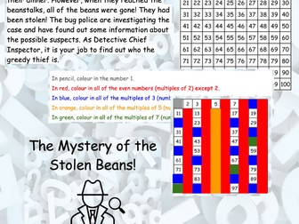 Y5/6 Prime Numbers Lesson: Mystery of the Stolen Beans