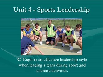 BTEC National Sport - Unit 4 - Sports Leadership