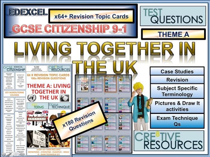 Full Citizenship GCSE 9-1 Revision 330+ Revision Topic Cards EDEXCEL ...