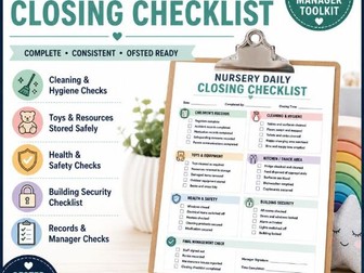 Nursery Closing Checklist | EYFS & Ofsted Compliant End-of-Day Routine |