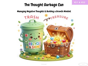 The Thought Garbage Can: Managing Negative Thoughts Worksheet (KS1/KS2)