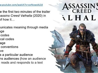 Assassin's Creed Franchise (2022 onwards) EDUQAS A Level Media