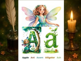 Fairy Alphabet Letter and Word Sheets