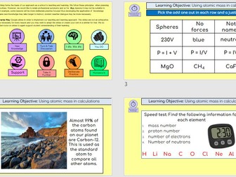 KS4 Triple Chemistry U3 Quantitative Chemistry – Complete PowerPoint lesson on RAM & RFM