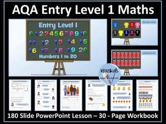 Numbers 1-20: AQA  Entry Level Maths