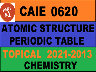 CAIE IGCSE Chemistry Topical Atomic Structure and Periodic Table Part 1