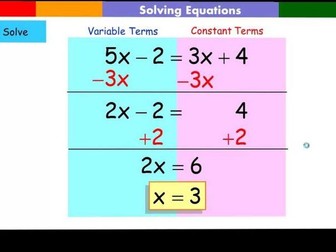 How do I solve equations with variables on both sides?