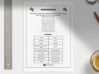 GERMAN Word Searches GCSE