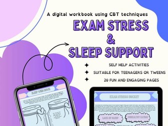 Exam Stress and Sleep Self Care Activity Pack