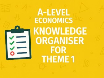 Edexcel Economics B Theme 1 knowledge organiser/assessment for learning pack