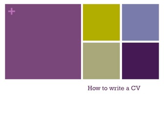 How to write a CV for GCSE & A-Level students