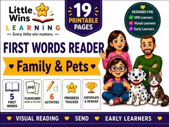 First Words Reader: Family & Pets | SEND