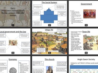 History EDXCEL 9-1 Anglo Saxon England and the Norman Conquest 1060-1066 full notes