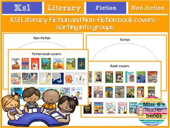 KS1 Literacy: Fun Fiction and Non-fiction activity - sorting books into groups