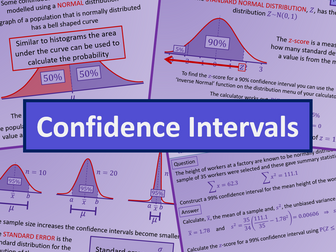 Confidence intervals - AS level Further Maths Statistics