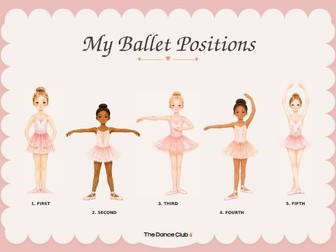 My Ballet Positions Children's Poster