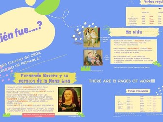 (Pretérito indefinido) Fernando Botero: Key Moments and Masterpieces Told in the Simple Past