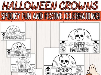 Printable Halloween Crowns: Creative Craft Activity for Spooky Fun