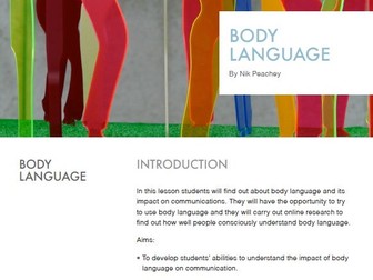 Body Language - Lessons in Digital Literacy