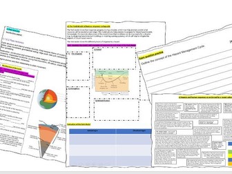 AQA A Level Geography Hazards Revision work booklet
